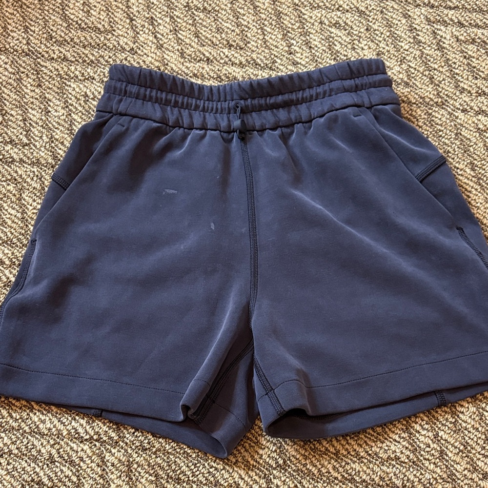 Lululemon 4inch soft stream shorts (small stain on front comes off in wash)
